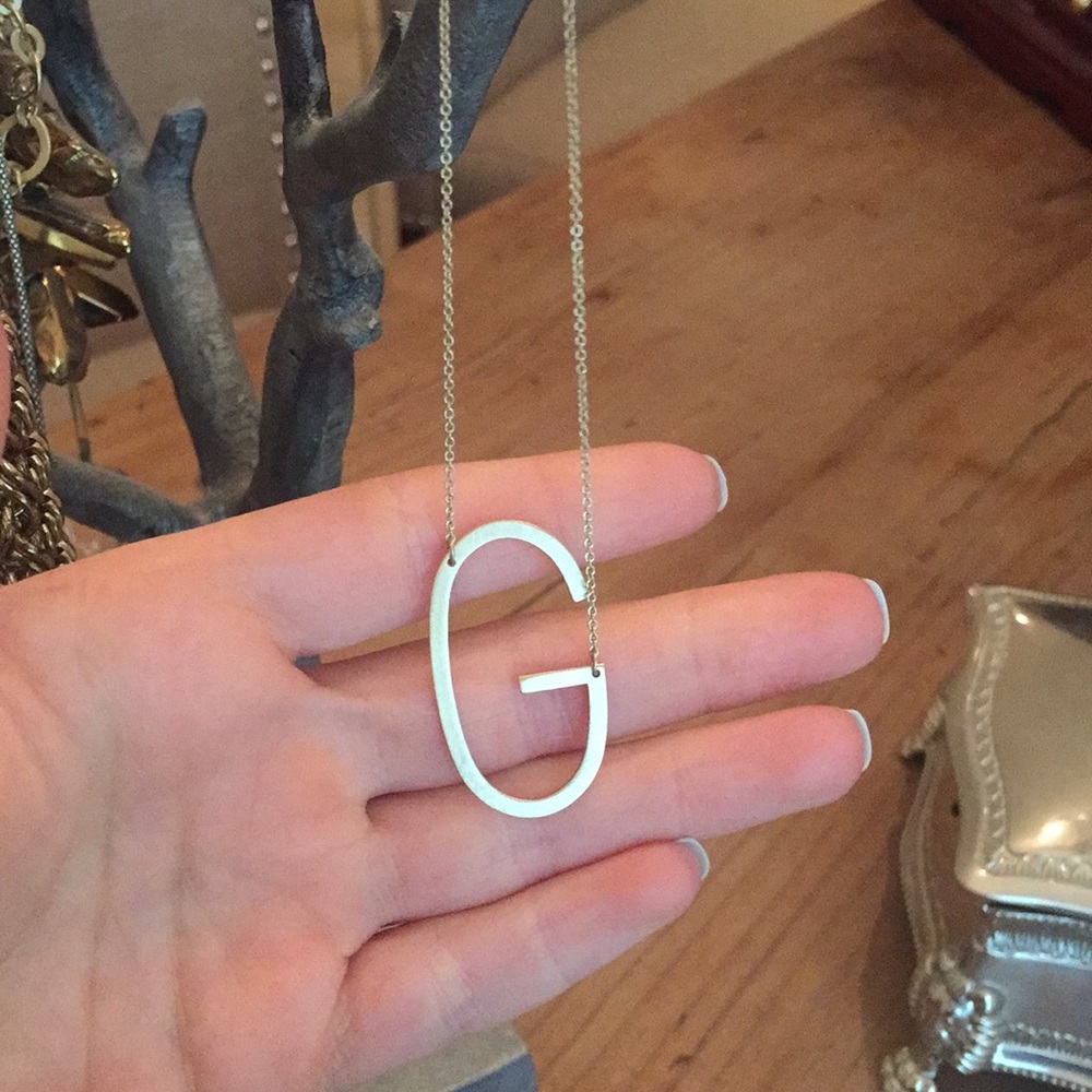 G initial necklace